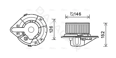 Моторчик печки AVA AI8501