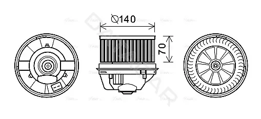 Моторчик печки AVA FD8496