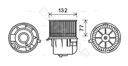Моторчик печки AVA FD8572