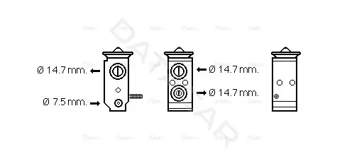Расширительный клапан кондиционера AVA HY1300