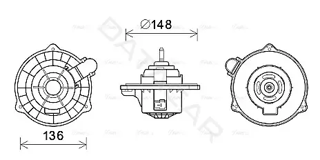 Моторчик печки AVA HY8404