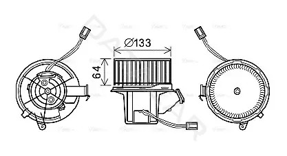 Моторчик печки AVA MS8628