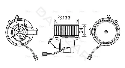 Моторчик печки AVA MS8629