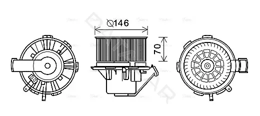 Моторчик печки AVA MS8647