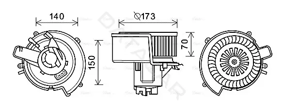 Моторчик печки AVA OL8639
