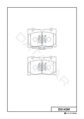 Тормозные колодки MK Kashiyama D5142M
