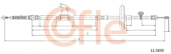 Трос ручника COFLE/TELCO 92.11.5830
