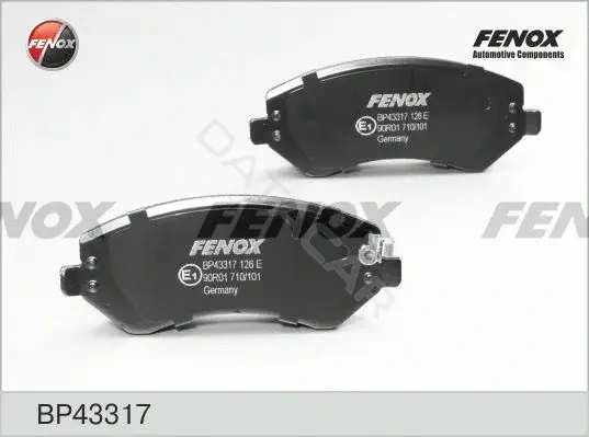 Тормозные колодки FENOX BP43317