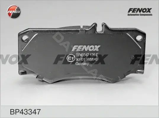 Тормозные колодки FENOX BP43347