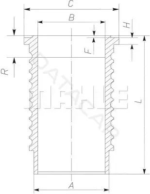 Гильза цилиндра KNECHT/MAHLE 061WN2101