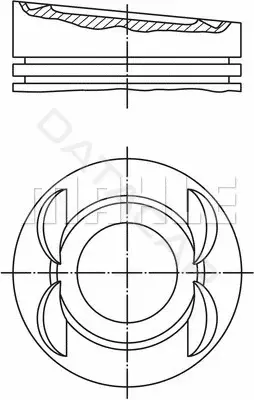 Поршень двигателя KNECHT/MAHLE 0280300