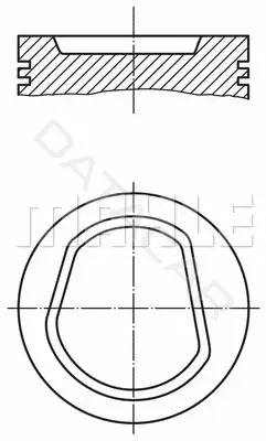 Поршень двигателя KNECHT/MAHLE 0304200