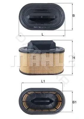 Воздушный фильтр KNECHT/MAHLE LX2966