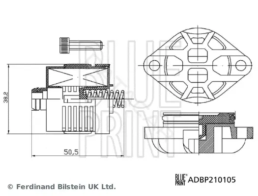 Фильтр масляный муфты Haldex BLUE PRINT ADBP210105