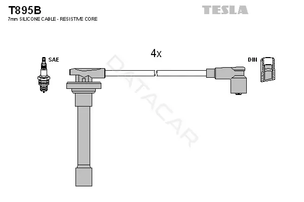 Высоковольтные провода TESLA T895B
