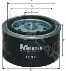 Масляный фильтр MFILTER TF315