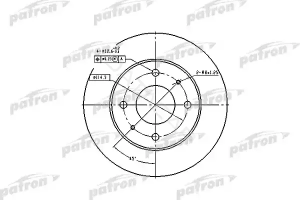 Тормозные диски PATRON PBD1443