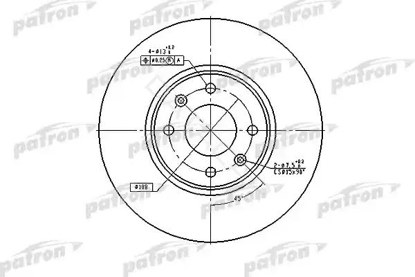 Тормозные диски PATRON PBD4141
