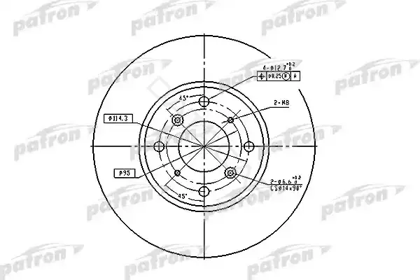 Тормозные диски PATRON PBD4151