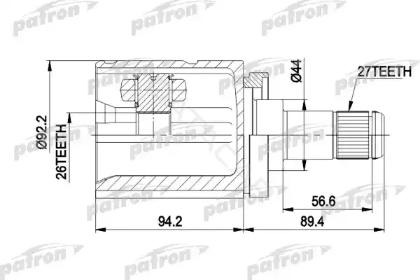 Шрус PATRON PCV5003