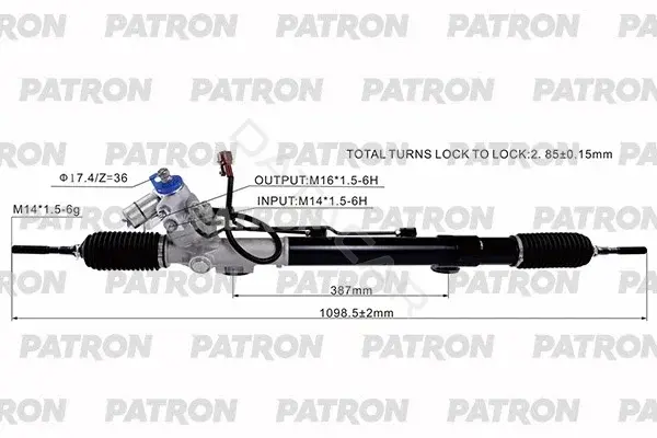 Рулевая рейка PATRON PSG3233