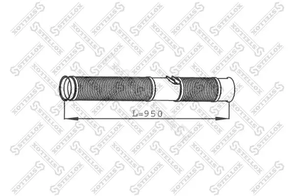 Гофра глушителя STELLOX 82-01654-SX