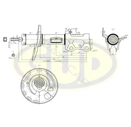 Амортизаторы GUD GSA339700