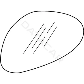 Стекло зеркала HYUNDAI/KIA/MOBIS 876112D000