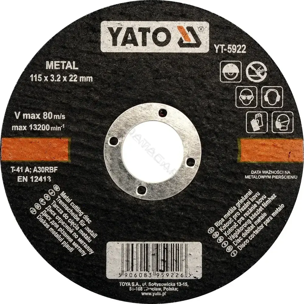 Круги отрезные и зачистные YATO YT-5923