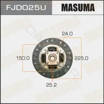 Диск сцепления MASUMA FJD025U