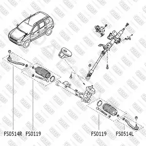 Рулевая тяга FIXAR FS0119