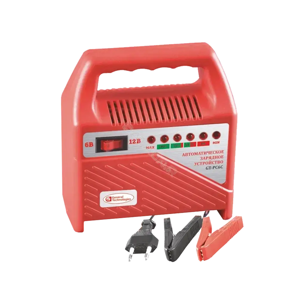 Зарядка автомобильного аккумулятора GENERAL TECHNOLOGIES GT-PC6C