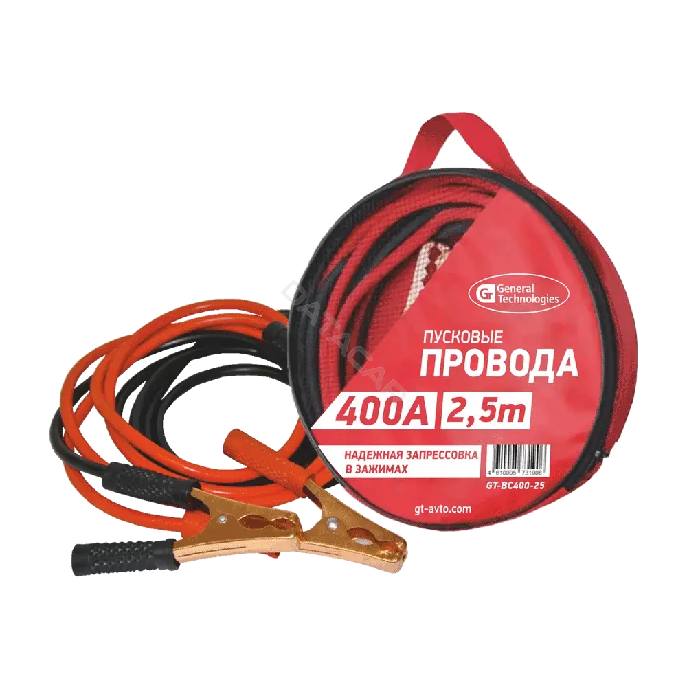 Пусковые провода GENERAL TECHNOLOGIES gt-bc400-25