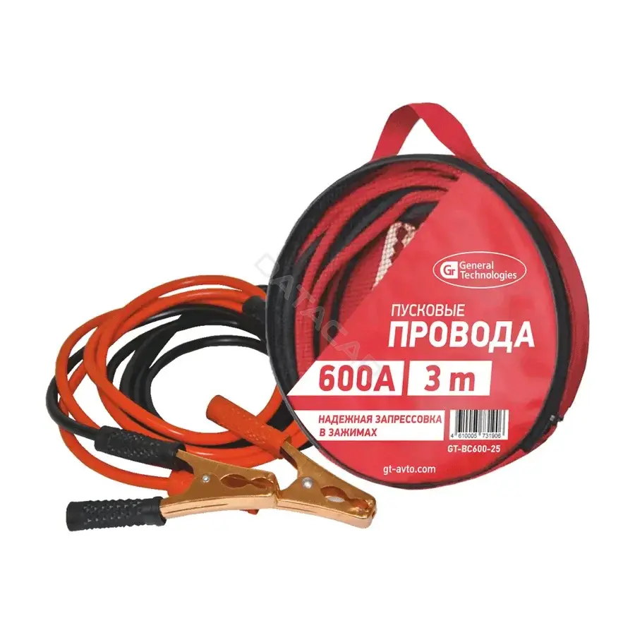 Пусковые провода GENERAL TECHNOLOGIES gt-bc600-25