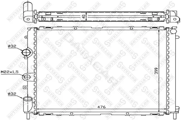 Радиатор охлаждения STELLOX 10-26189-SX