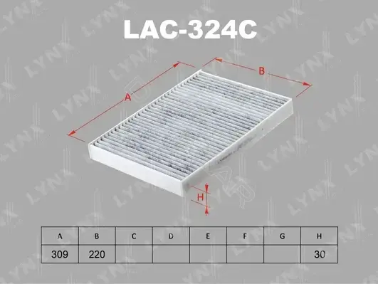 Фильтр салонный LYNXAUTO LAC-324C