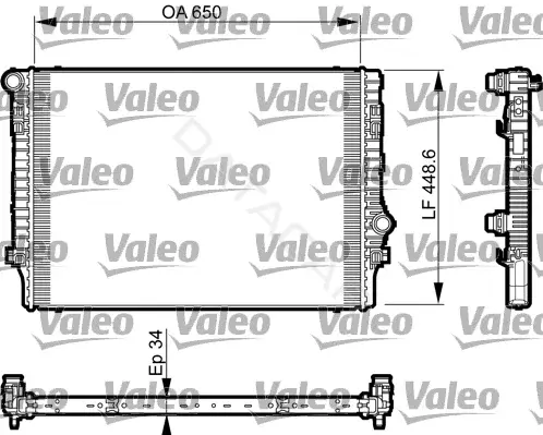 Радиатор охлаждения VALEO 735548