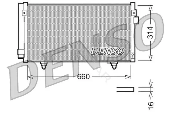 Радиатор кондиционера DENSO DCN36003