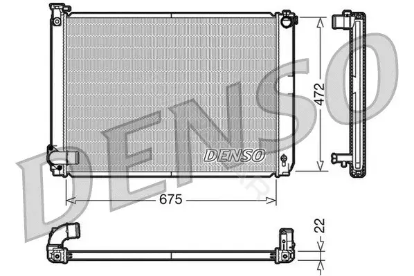 Радиатор охлаждения DENSO DRM51005