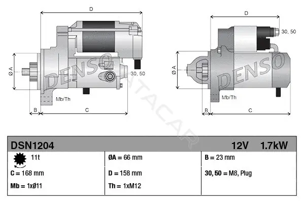 Стартер DENSO DSN1204