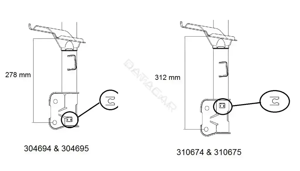 Амортизаторы AL-KO 304694