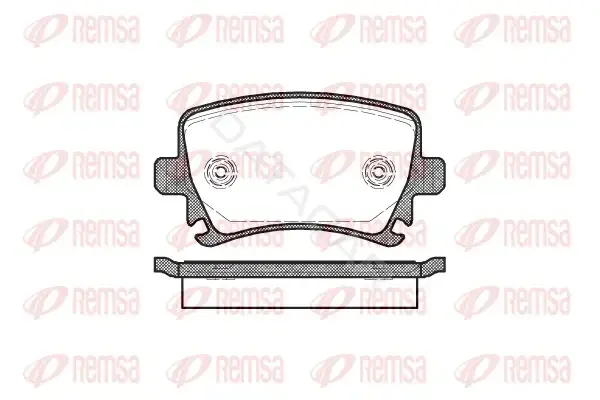 Тормозные колодки REMSA 1031.00