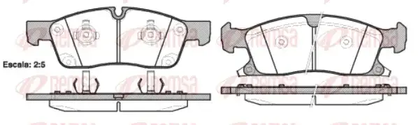Тормозные колодки REMSA 1430.02