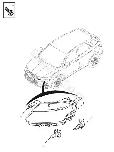 Фары GEELY 7051043300