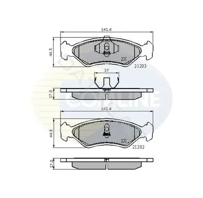 Тормозные колодки COMLINE CBP0502