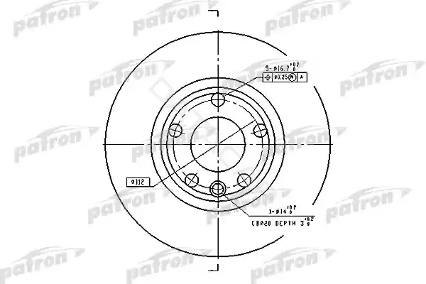 Тормозные диски PATRON PBD2665
