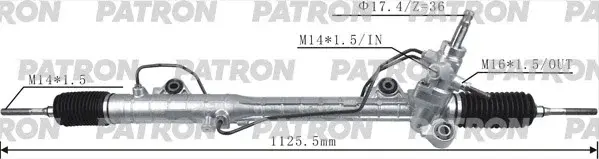 Рулевая рейка PATRON PSG3059