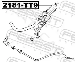 Главный цилиндр сцепления FEBEST 2181-TT9