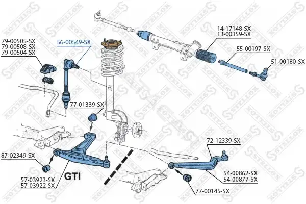 Стойки стабилизатора STELLOX 56-00549-SX