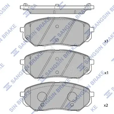 Тормозные колодки Hi-Q SP1690